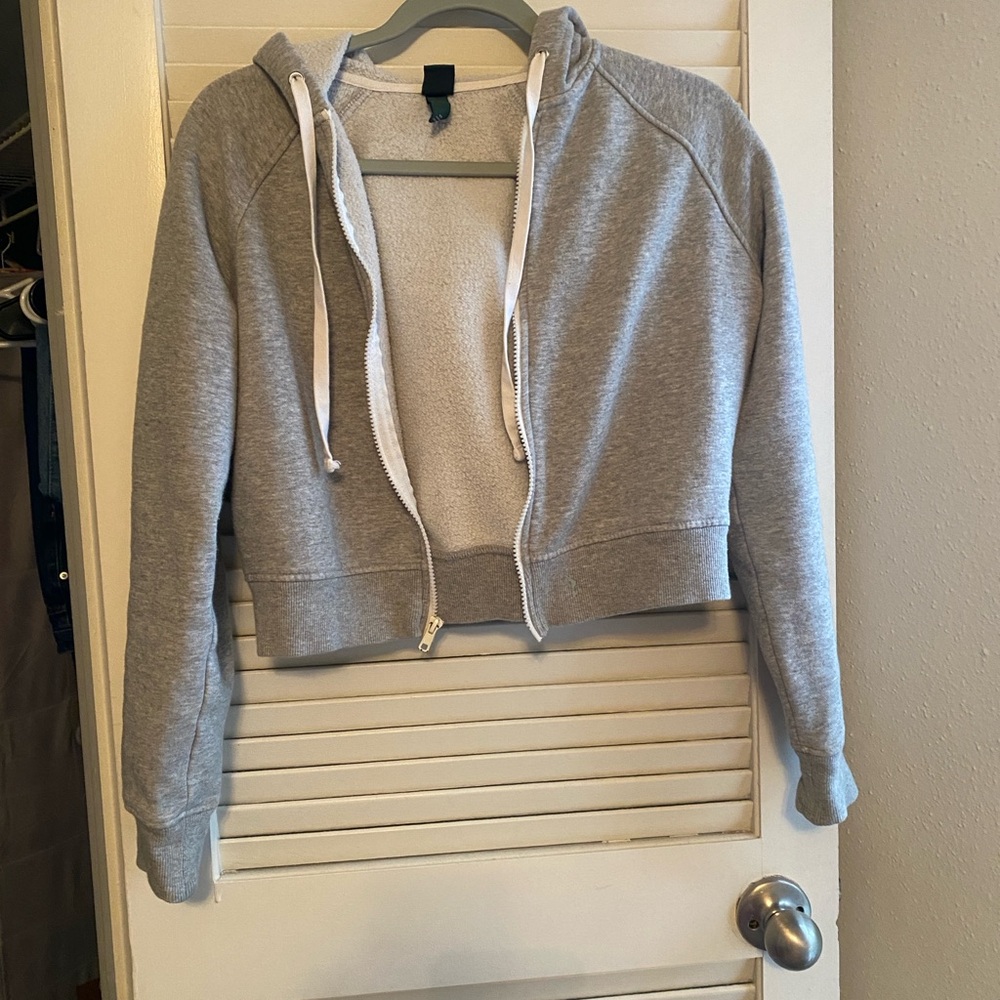 Gray Zip-Up Hoodie